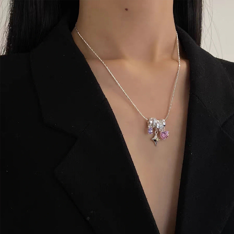 Starburst Heart Necklace