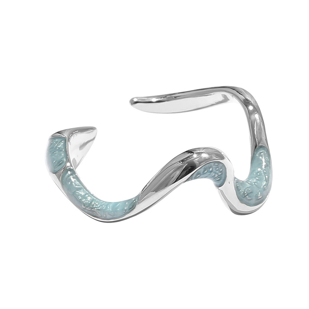 Glacier Blue Irregular Ring