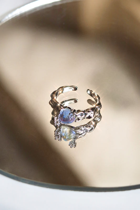 Moonstone Crystal Ring