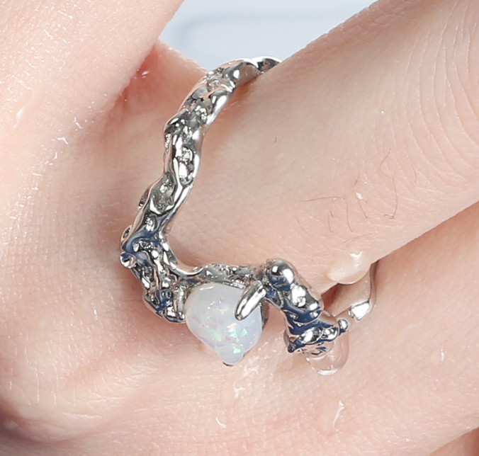 Love Lava Opal Ring