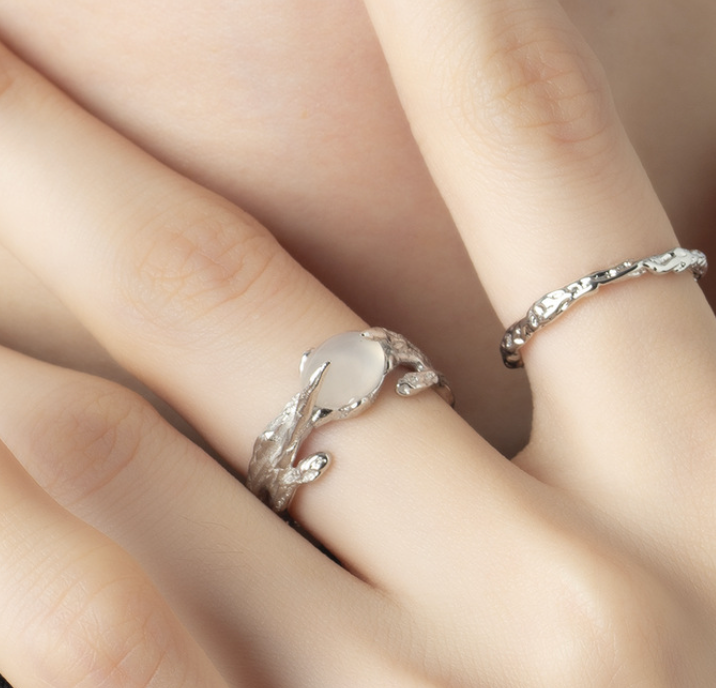 Dragon Scratch Moonstone Ring