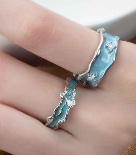 Ice Blue Myolite Ring(Thin)