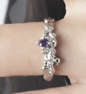 "The Missing Amethyst" Ring