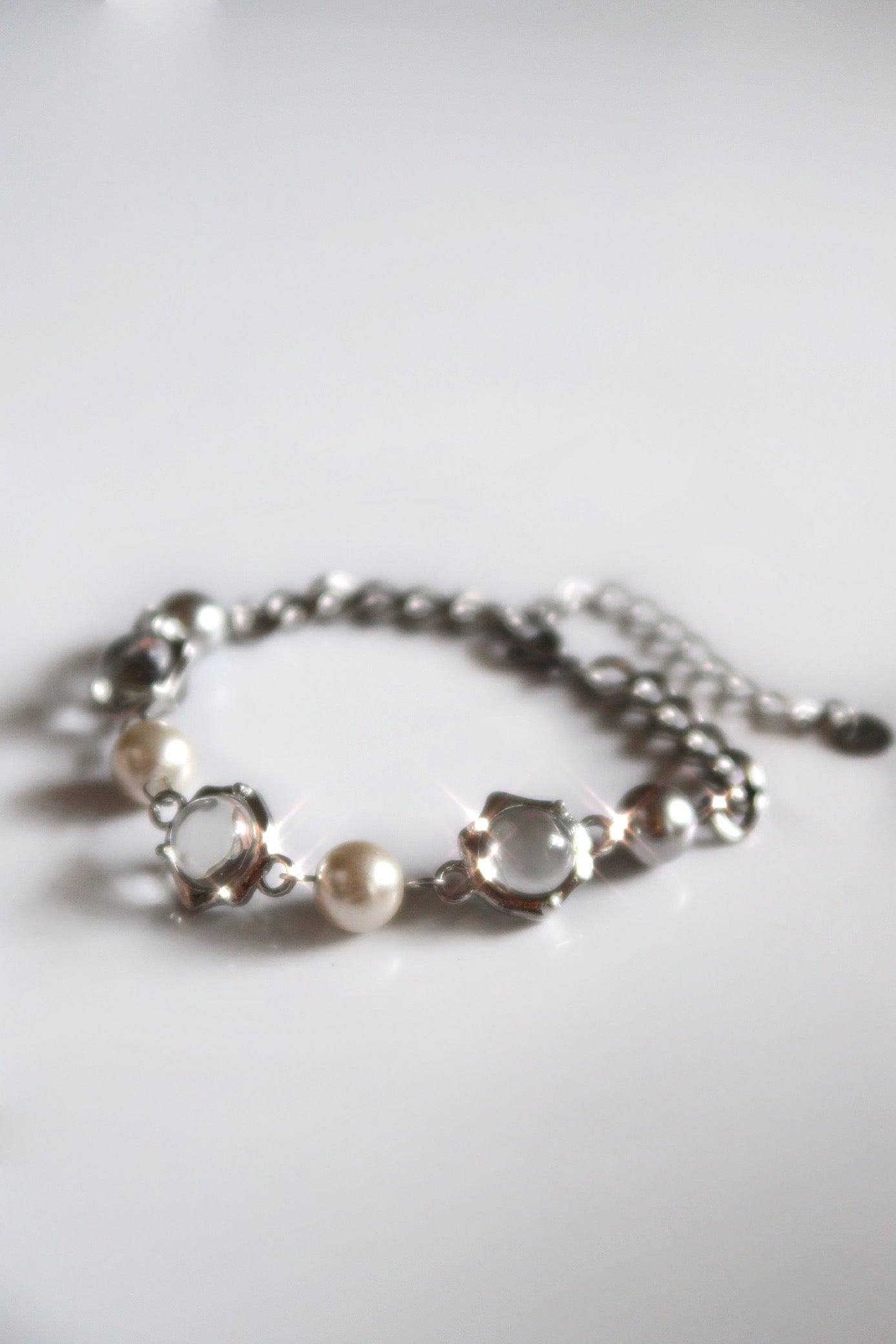 Moonstone Pearl Bracelet