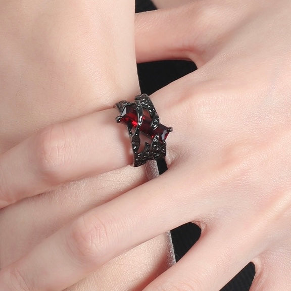 Ruby Black Ring