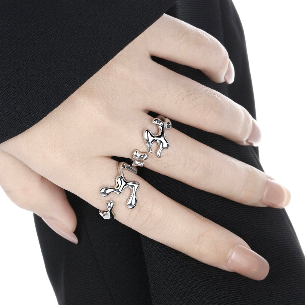 Geometric Irregular Open Rings